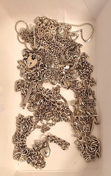 Lot 1034 - SILVER BRACELETS