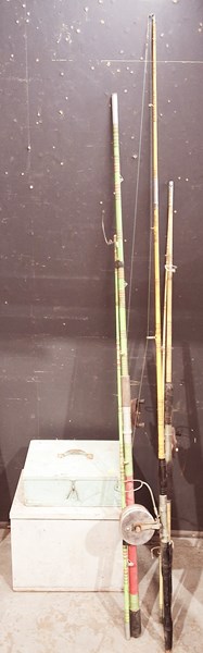 Lot 246 - FISHING RODS AND GEAR