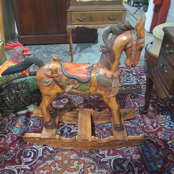 Lot 152 - ROCKING HORSE