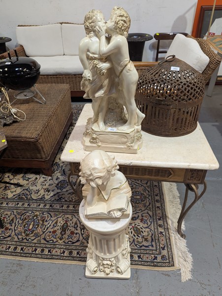 Lot 352 - PLASTER FIGURES