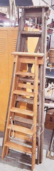 Lot 270 - VINTAGE LADDERS