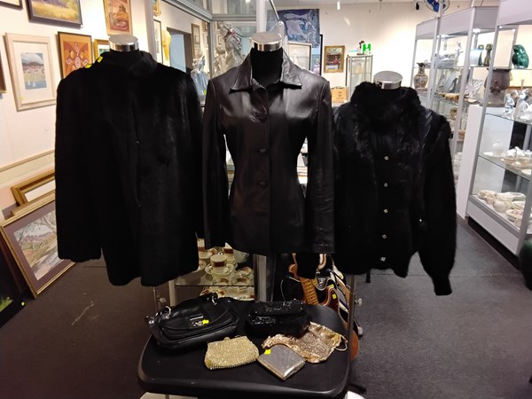 Lot 1157 - VINTAGE COATS AND PURSES