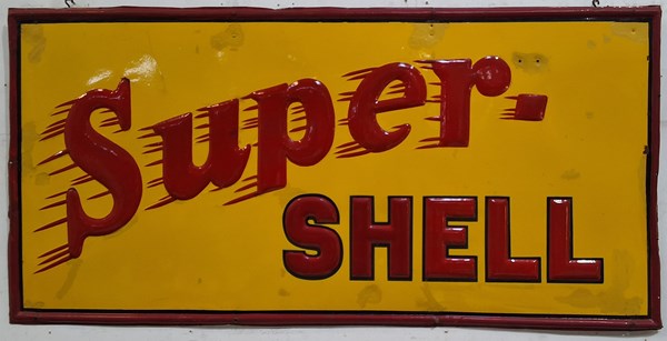 Lot 1 - SHELL ENAMEL SIGN