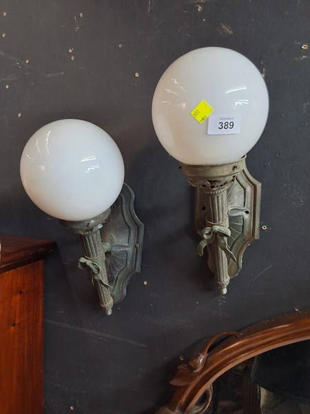 Lot 389 - WALL SCONCES