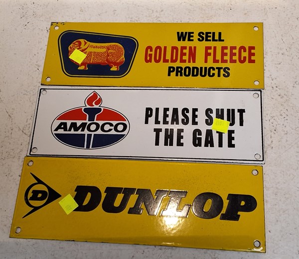 Lot 1229 - ENAMEL SIGNS