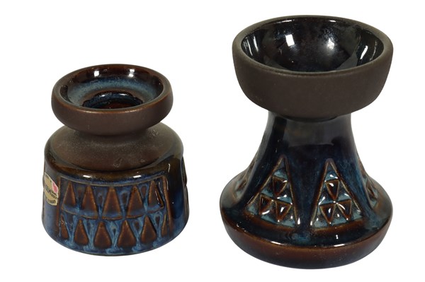 Lot 189 - SOHOLM BUD VASE & CANDLE HOLDER