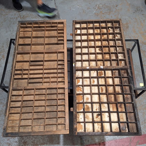 Lot 213 - PRINTERS TRAYS