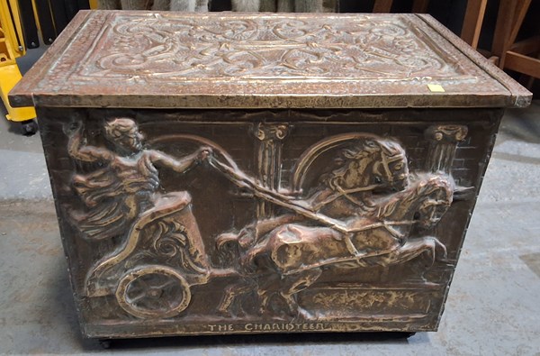 Lot 458 - FIRE SIDE WOOD BOX