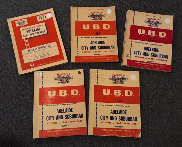Lot 1184 - ADELAIDE BUSINESS DIRECTORIES.
