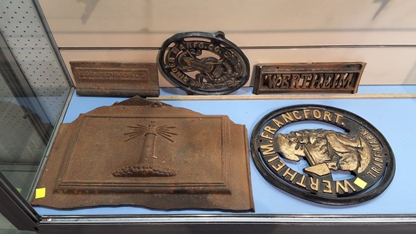 Lot 1246 - IRON PLAQUES