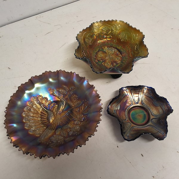 Lot 1205 - CARNIVAL GLASS