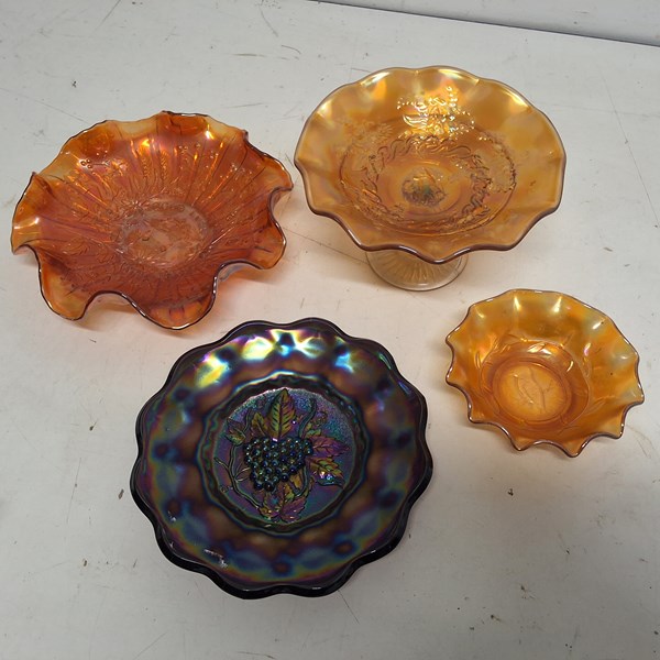 Lot 1203 - CARNIVAL GLASS