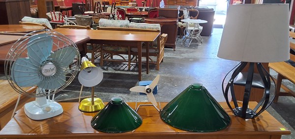 Lot 222 - LAMP AND FAN LOT
