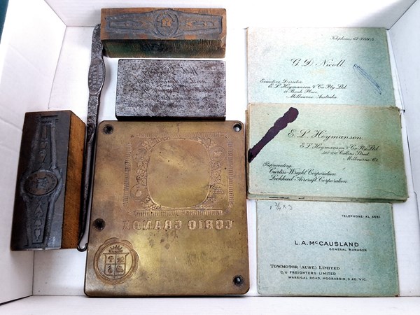 Lot 1238 - PRINTERS PLATES
