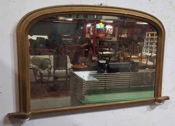 Lot 240 - OVERMANTEL MIRROR