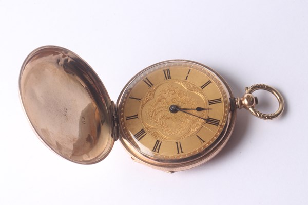 Lot 1029 - GOLD FOB WATCH