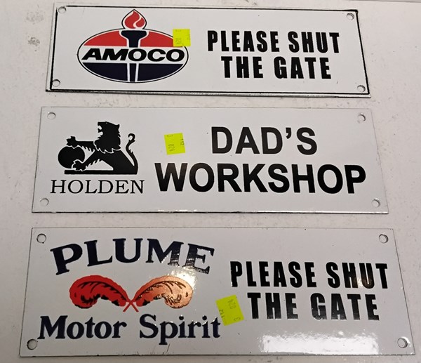 Lot 1183 - ENAMEL SIGNS