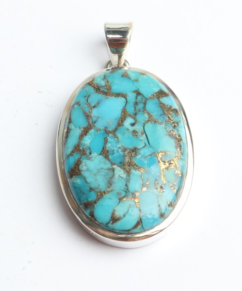 Lot 1017 - TURQUOISE PENDANT