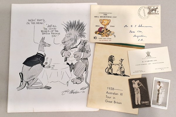 Lot 1068 - CRICKETING EPHEMERA