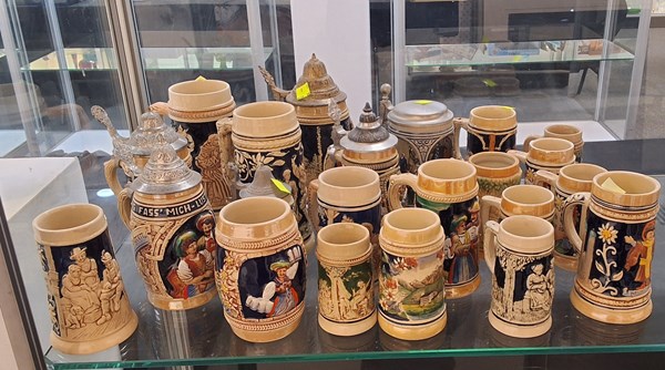 Lot 1129 - BEER STEINS
