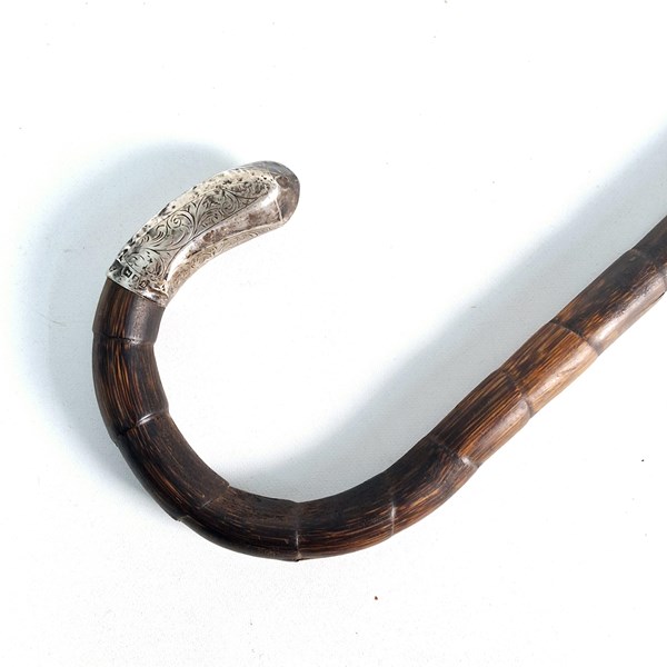 Lot 1342 - SILVER TIPPED CANE