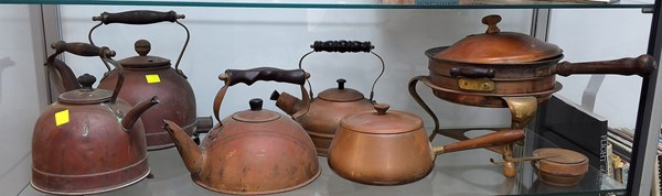 Lot 1390 - COPPER KETTLES