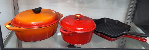 Lot 1391 - CAST IRON COOKWARE