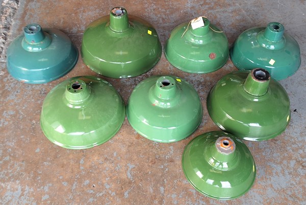 Lot 444 - INDUSTRIAL LIGHT SHADES