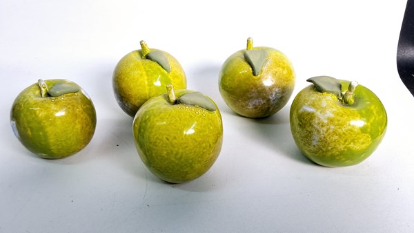 Lot 1385 - CERAMIC APPLES