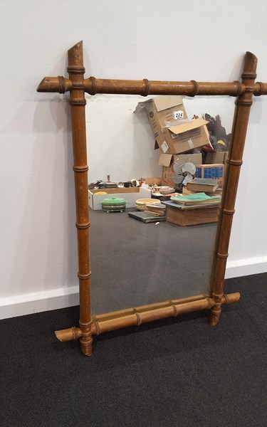 Lot 1462 - BAMBOO MIRROR