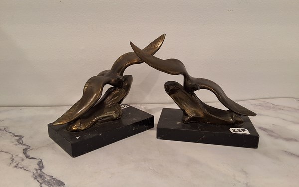 Lot 1509 - SPELTER BOOKENDS