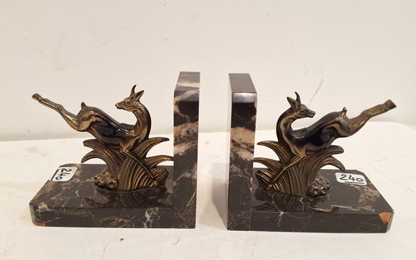 Lot 1333 - ANTELOPE BOOKENDS