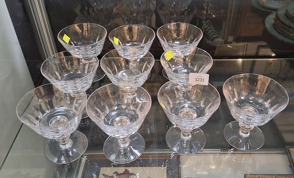 Lot 1231 - CHAMPAGNE GLASSES
