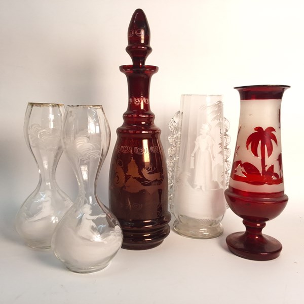 Lot 1270 - BOHEMIAN GLASS