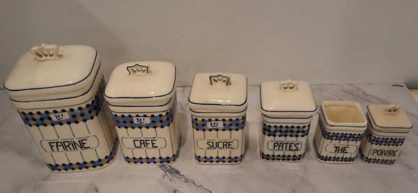 Lot 1218 - SPICE JARS