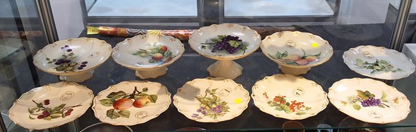 Lot 1134 - HAND PAINTED CHINA