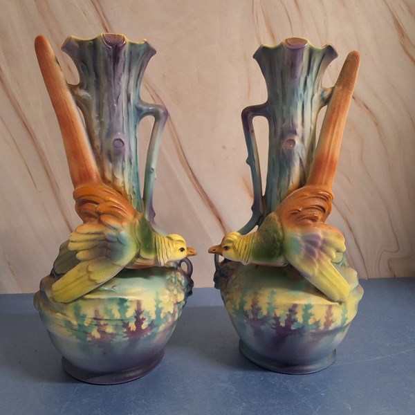 Lot 1293 - MANTLE VASES
