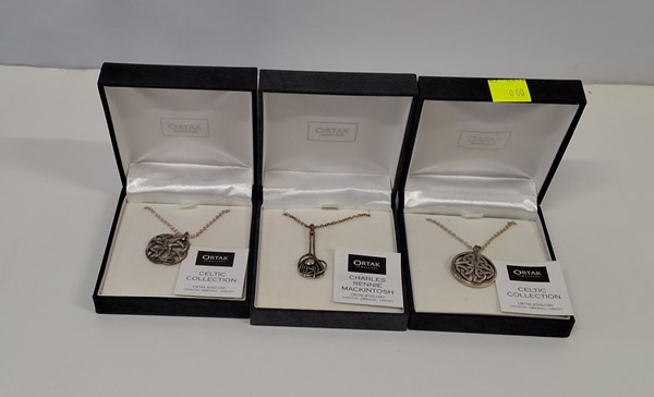Lot 1054 - STERLING SILVER PENDANTS