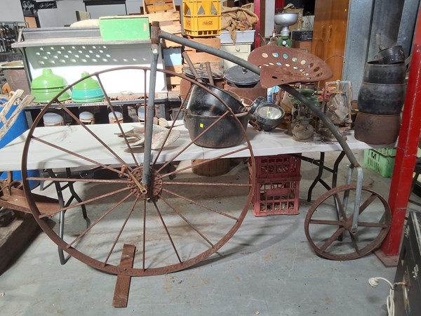Lot 455 - BICYCLE GARDEN ART