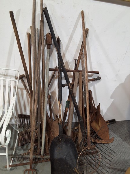 Lot 349 - RAKES, SPADES AND MORE
