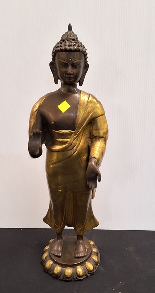 Lot 1368 - BRASS FIGURE