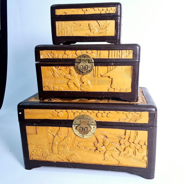 Lot 1332 - TIMBER BOXES