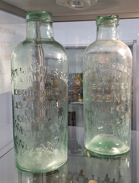 Lot 1380 - VINTAGE LOZENGE BOTTLES