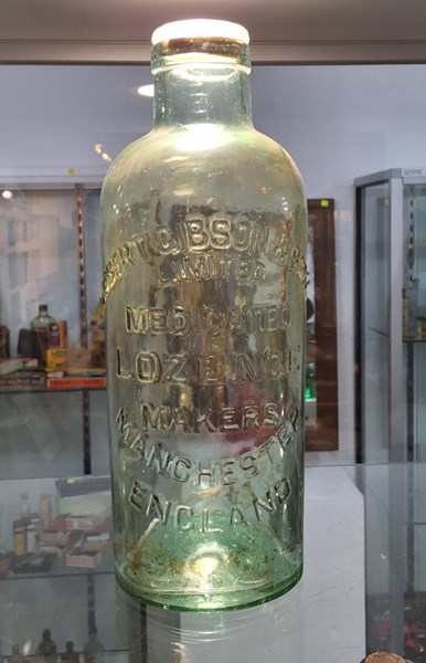 Lot 1381 - VINTAGE LOZENGE BOTTLE