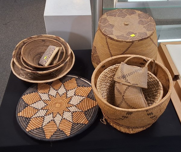 Lot 1354 - WOVEN BASKETS
