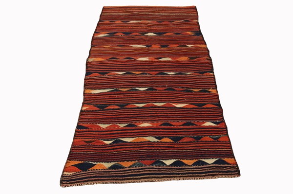 Lot 61 - KERMANSHAH HARDIN KILIM RUNNER