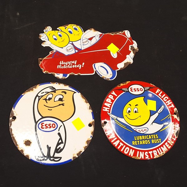 Lot 1266 - VINTAGE STYLE ENAMEL SIGNS