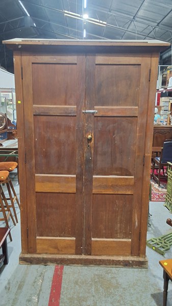Lot 244 - SCHOOL CUPBOARD