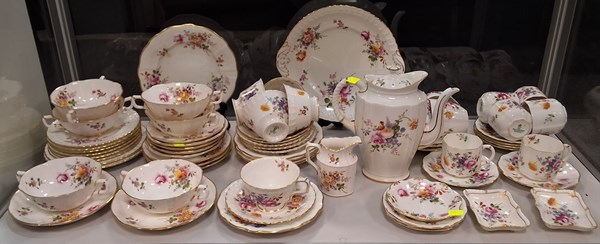 Lot 1238 - ROYAL CROWN DERBY TEA SET