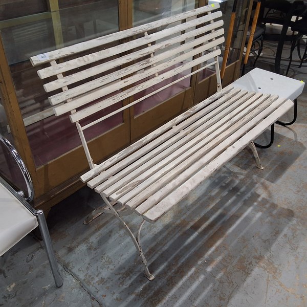 Lot 435 - OUTDOOR BENCH